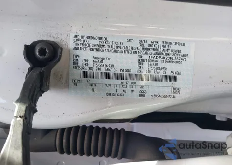 2015 Ford Focus Se from USA, damaged, VIN 1FADP3K23FL367470